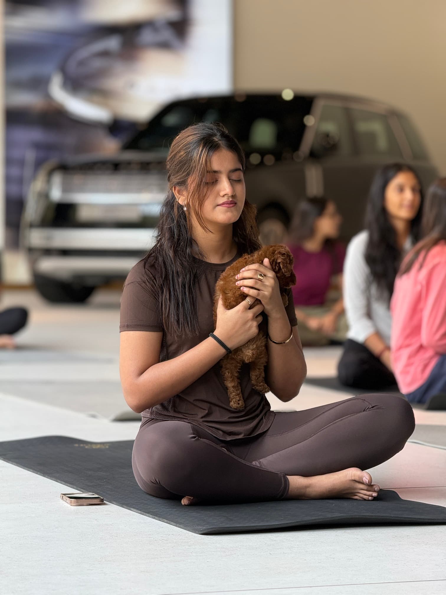 Puppy yoga Vijayawada | Slide 1